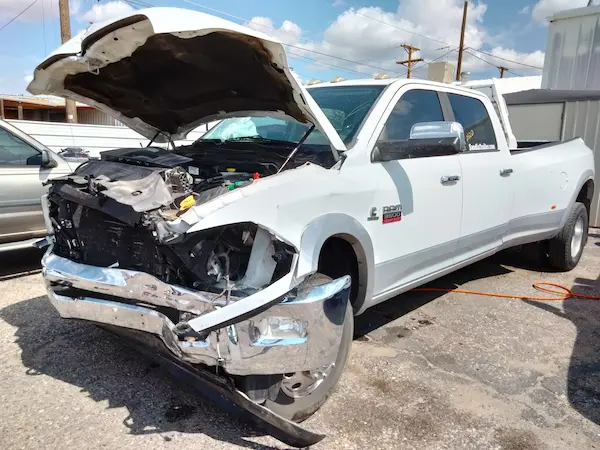 Damaged Light Truck